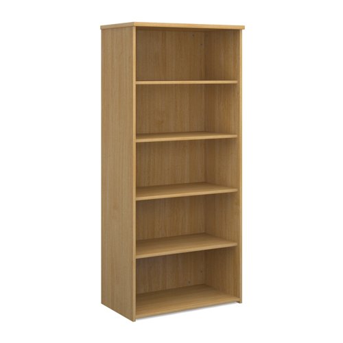 Universal Bookcase 1790mm High With 4 Shelves Oak