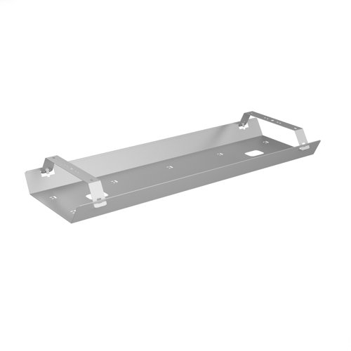 Connex double cable tray - silver Desk Components R2-COU14DCT-S