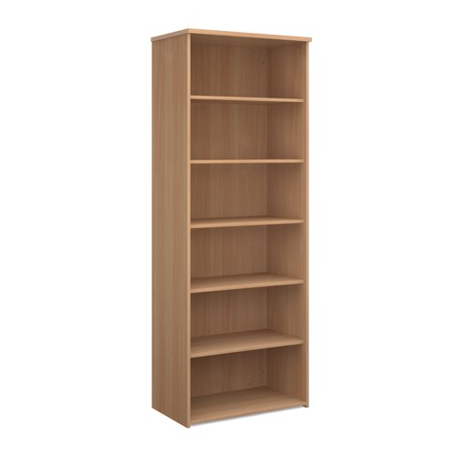 Universal bookcase 2140mm high with 5 shelves - beech  R2140B