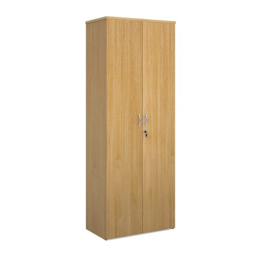 Universal double door cupboard 2140mm high with 5 shelves - oak Cupboards R2140DO