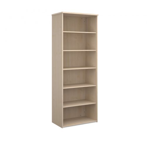 Universal bookcase 2140mm high with 5 shelves - maple