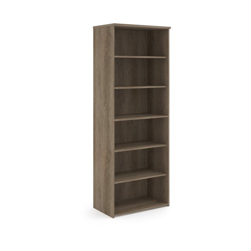 Universal bookcase 2140mm high with 5 shelves - Nebraska Oak