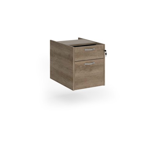 Maestro 25 2 drawer fixed pedestal - Nebraska Oak
