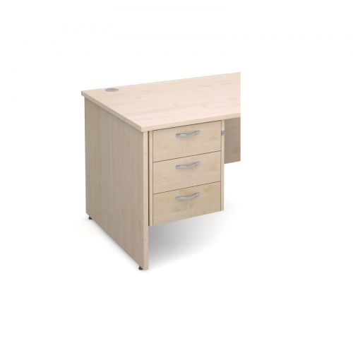 Maestro 25 3 drawer fixed pedestal - maple