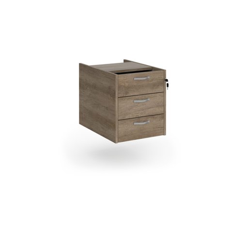 Maestro 25 3 drawer fixed pedestal - Nebraska Oak