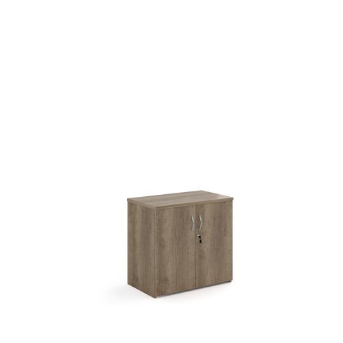 Universal double door cupboard 740mm high with 1 shelf - Nebraska Oak