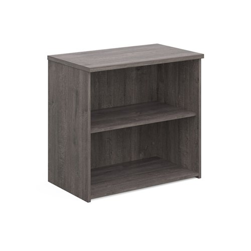 Universal bookcase 740mm high with 1 shelf - grey oak R740GO Buy online at Office 5Star or contact us Tel 01594 810081 for assistance