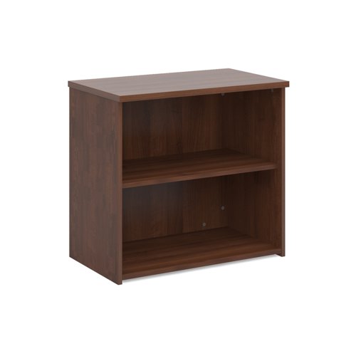 Universal bookcase 740mm high with 1 shelf - walnut  R740W