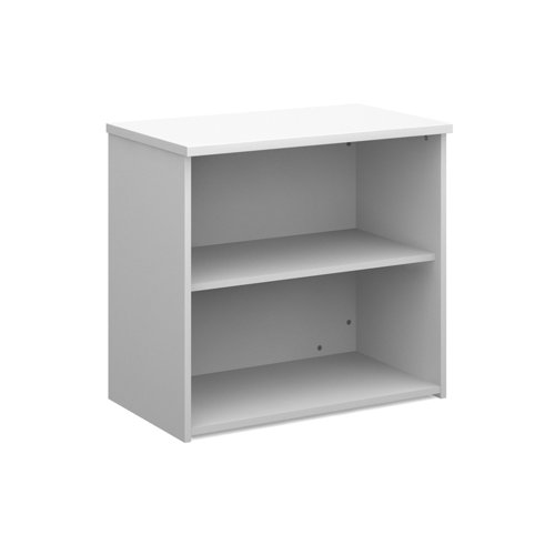 R740WH Universal bookcase 740mm high with 1 shelf - white