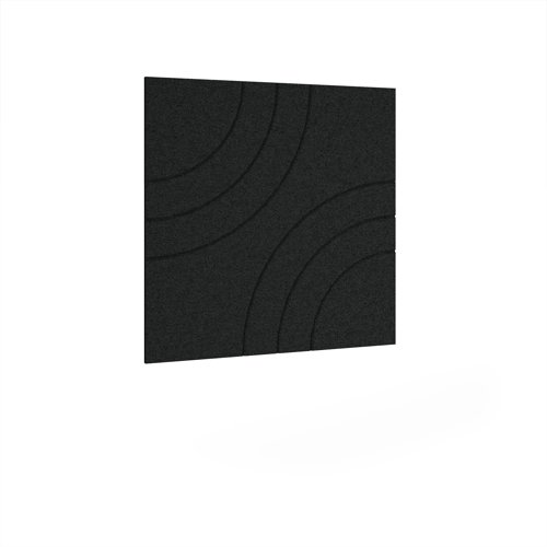 Radi Acoustic Ceiling - Wall Tiles 590w - Black eco-friendly office product