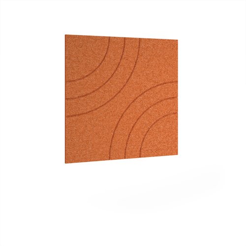 Radi Acoustic Ceiling - Wall Tiles 590w - Tangerine eco-friendly office product