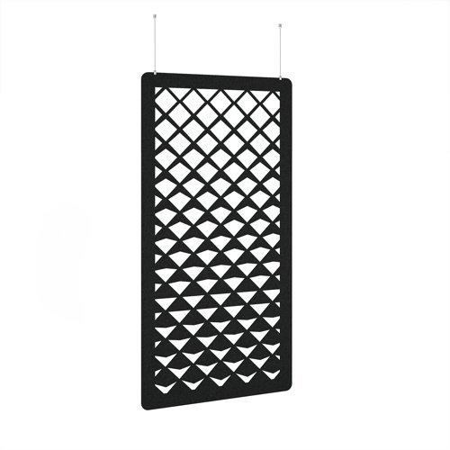 Reflection Hanging Panel 1200w - Black eco-friendly office product