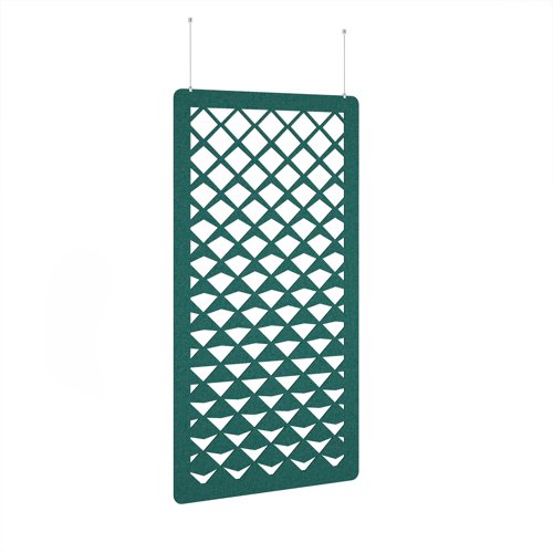 Reflection Hanging Panel 1200w - Peacock Blue eco-friendly office product