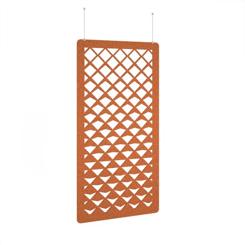 Reflection Hanging Panel 1200w - Tangerine eco-friendly office product