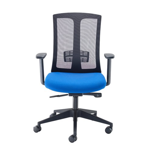 Ronan mesh back operators chair with fixed arms - blue Office Chairs RON300T1-B