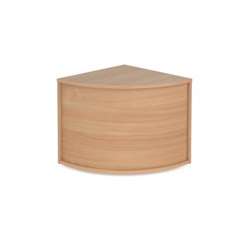 RUC8D-B Denver reception corner base unit 800mm x 800mm - beech