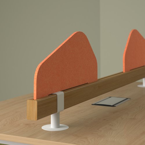 Worktable acoustic screen panel for tool rail - orange SWT-SPR-O Buy online at Office 5Star or contact us Tel 01594 810081 for assistance