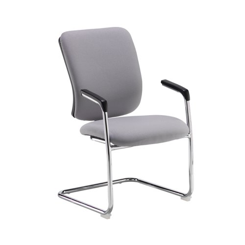 Senza visitors chair with chrome cantilever frame - made to order