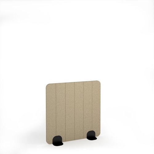 Stripe Acoustic Floor Standing Black Metal Base Legs 1200w 1200h - Dark Camel