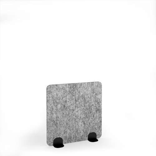 Stripe Acoustic Floor Standing Black Metal Base Legs 1200w 1200h - Dark Silver Grey