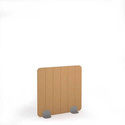 Stripe Acoustic Floor Standing Silver Metal Base Legs 1200w 1200h - Longan Yellow