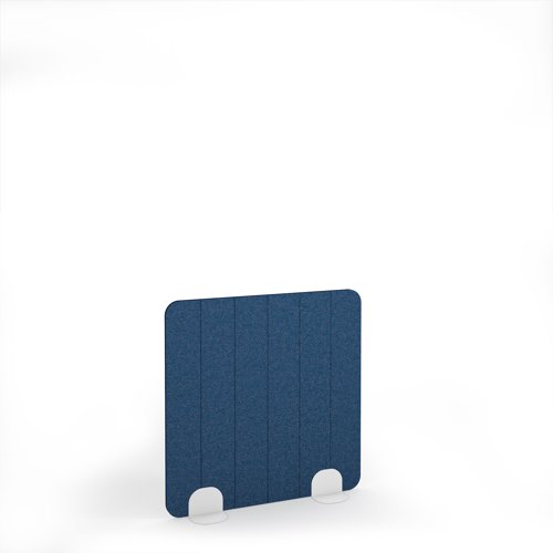 Stripe Acoustic Floor Standing White Metal Base Legs 1200w 1200h - Blue