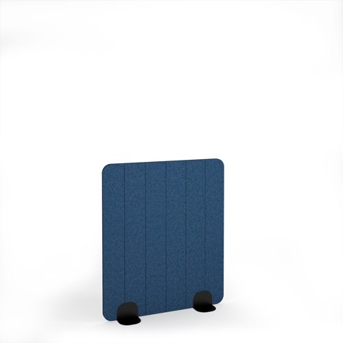 Stripe Acoustic Floor Standing Black Metal Base Legs 1200w 1400h - Blue