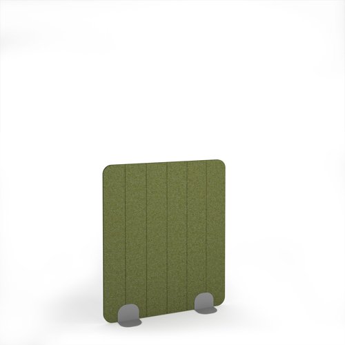 Stripe Acoustic Floor Standing Silver Metal Base Legs 1200w 1400h - Reed Green