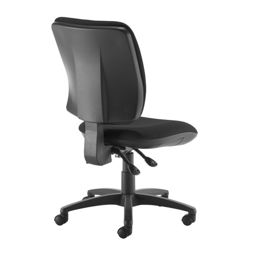 Senza High fabric back operator chair with no arms - black  SH40-000-BLK