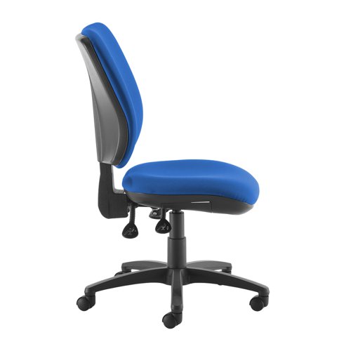 Senza High fabric back operator chair with no arms - blue  SH40-000-BLU