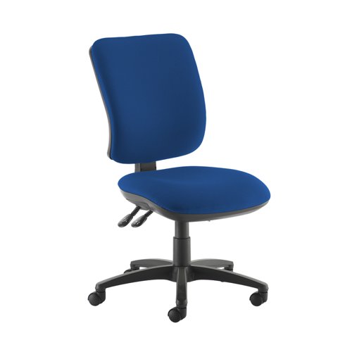 Senza high back operator chair with no arms - Curacao Blue