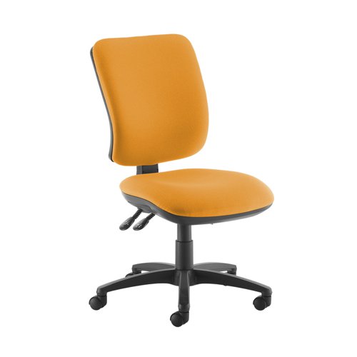 Senza high back operator chair with no arms - Solano Yellow