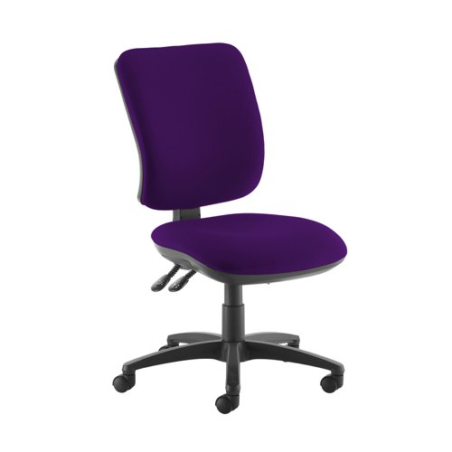 Senza high back operator chair with no arms - Tarot Purple
