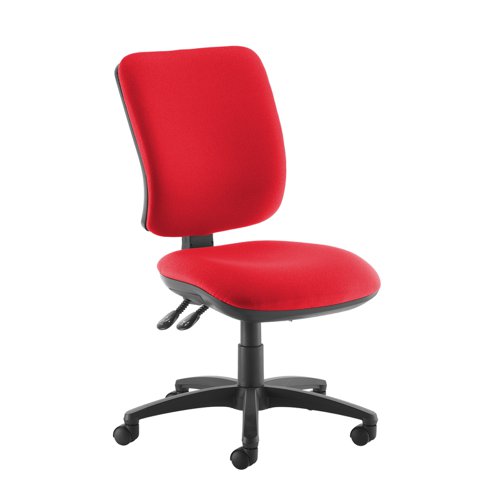 Senza high back operator chair with no arms - Belize Red