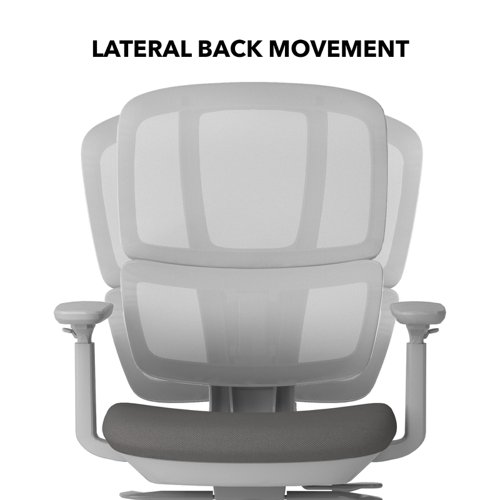 Shelby grey mesh back operator chair with grey fabric seat | SHL300K2-G | Dams International