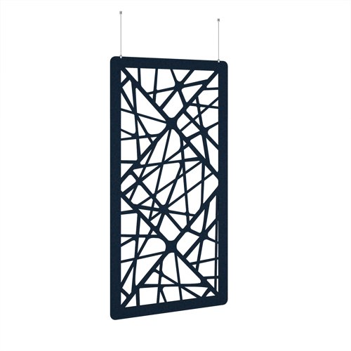 Shatter Hanging Panel 1200w - Dark Blue eco-friendly office product