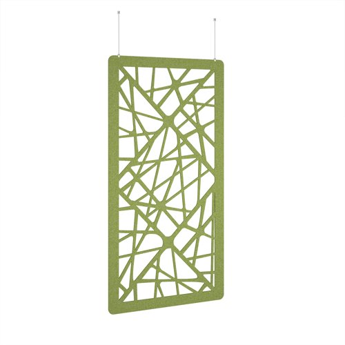 Shatter Hanging Panel 1200w - Fruit Green eco-friendly office product