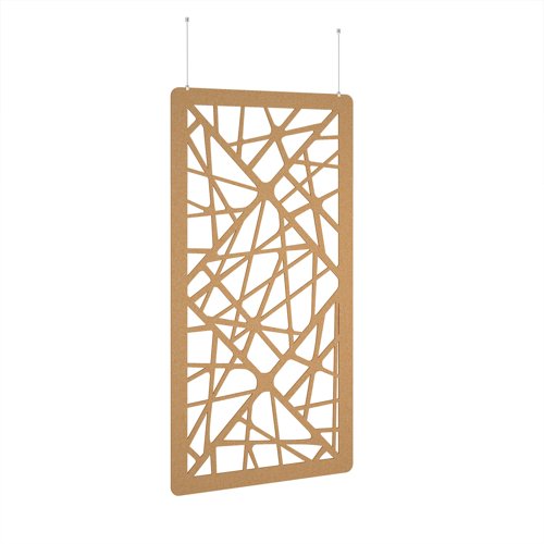 Shatter Hanging Panel 1200w - Longan Yellow