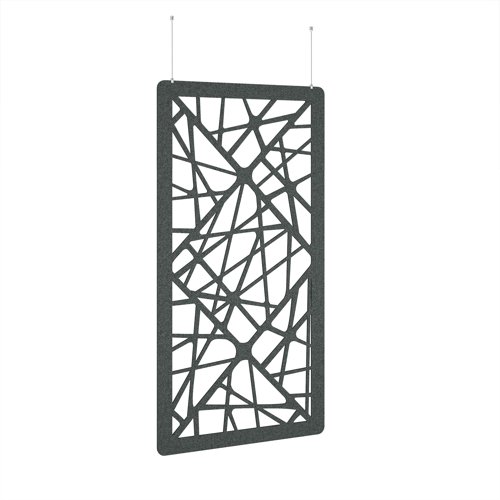 Shatter Hanging Panel 1200w - Moonlight Grey eco-friendly office product
