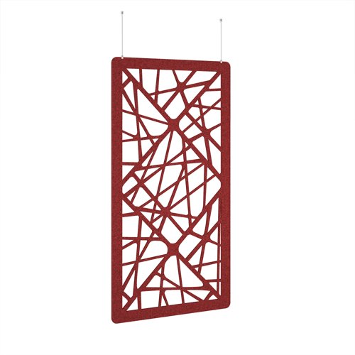 Shatter Hanging Panel 1200w - Pure Red eco-friendly office product