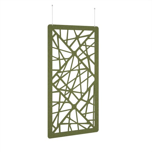 Shatter Hanging Panel 1200w - Reed Green eco-friendly office product