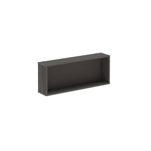 Show wooden box storage add-on 200mm deep for mobile A-frame caddy system - onyx grey | SHW-BS2-OG | Dams International