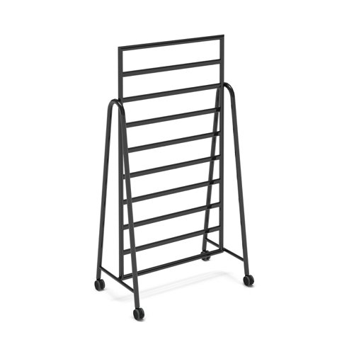 Show mobile A-frame caddy system with black frame | SHW-MOB | Dams International