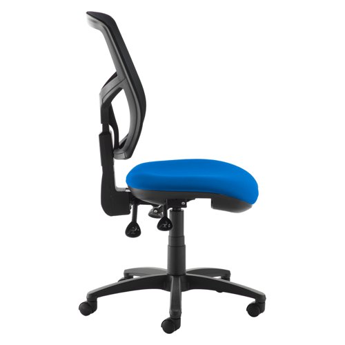 Senza mesh back operator chair with no arms - blue SM40-000-BLU Buy online at Office 5Star or contact us Tel 01594 810081 for assistance