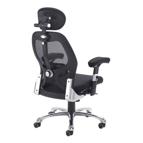 Sandro mesh back executive chair with black air mesh seat and head rest