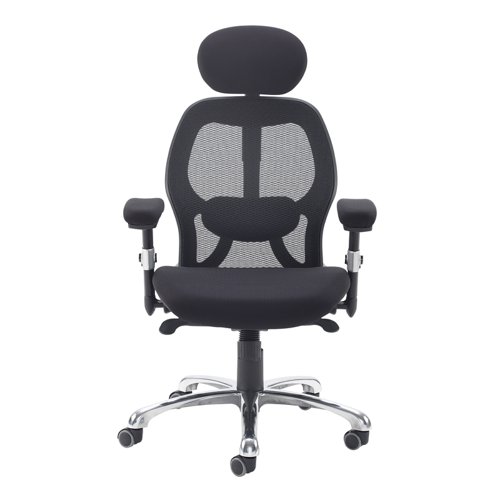 Sandro mesh back executive chair with black air mesh seat and head rest