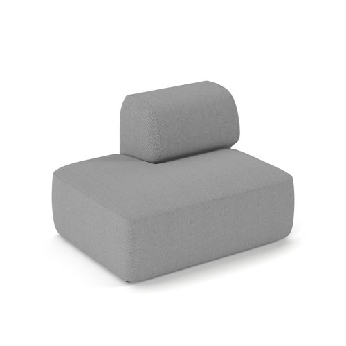 Snuggle modular soft seating large end sofa with left hand back - made to order