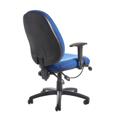 Sofia adjustable lumbar operators chair - blue Dams International