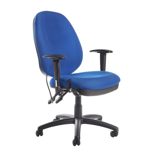 SOF300T1-B | Supreme comfort and classic design come together in the Sofia operators chair. With a pneumatic lumbar pad for ultimate comfort and a waterfall seat to reduce stress on the user’s knees by having a downward slope at the edge of the seat cushion, Sofia will help you through those long hours working at the office.