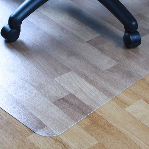 Stucco PVC hard floor clear chair mat 1200 x 900mm